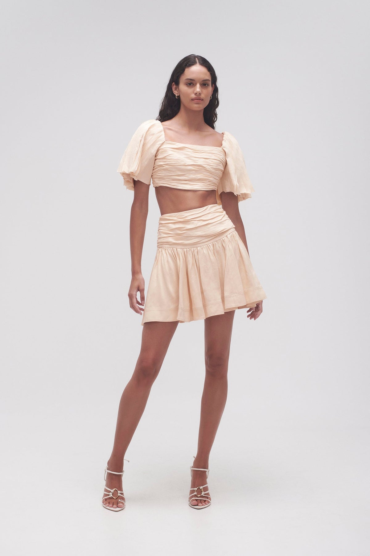 Women Cari Ruched Crop Top | Aje