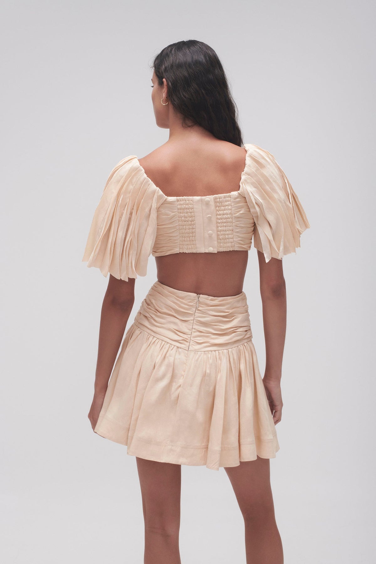 Women Cari Ruched Crop Top | Aje