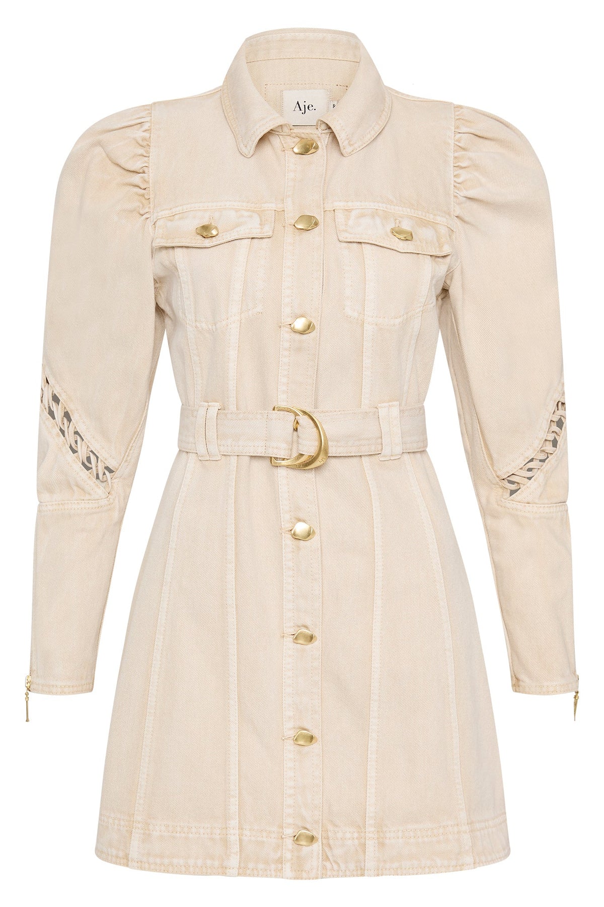 Women Effie Braided Denim Mini Dress | Aje
