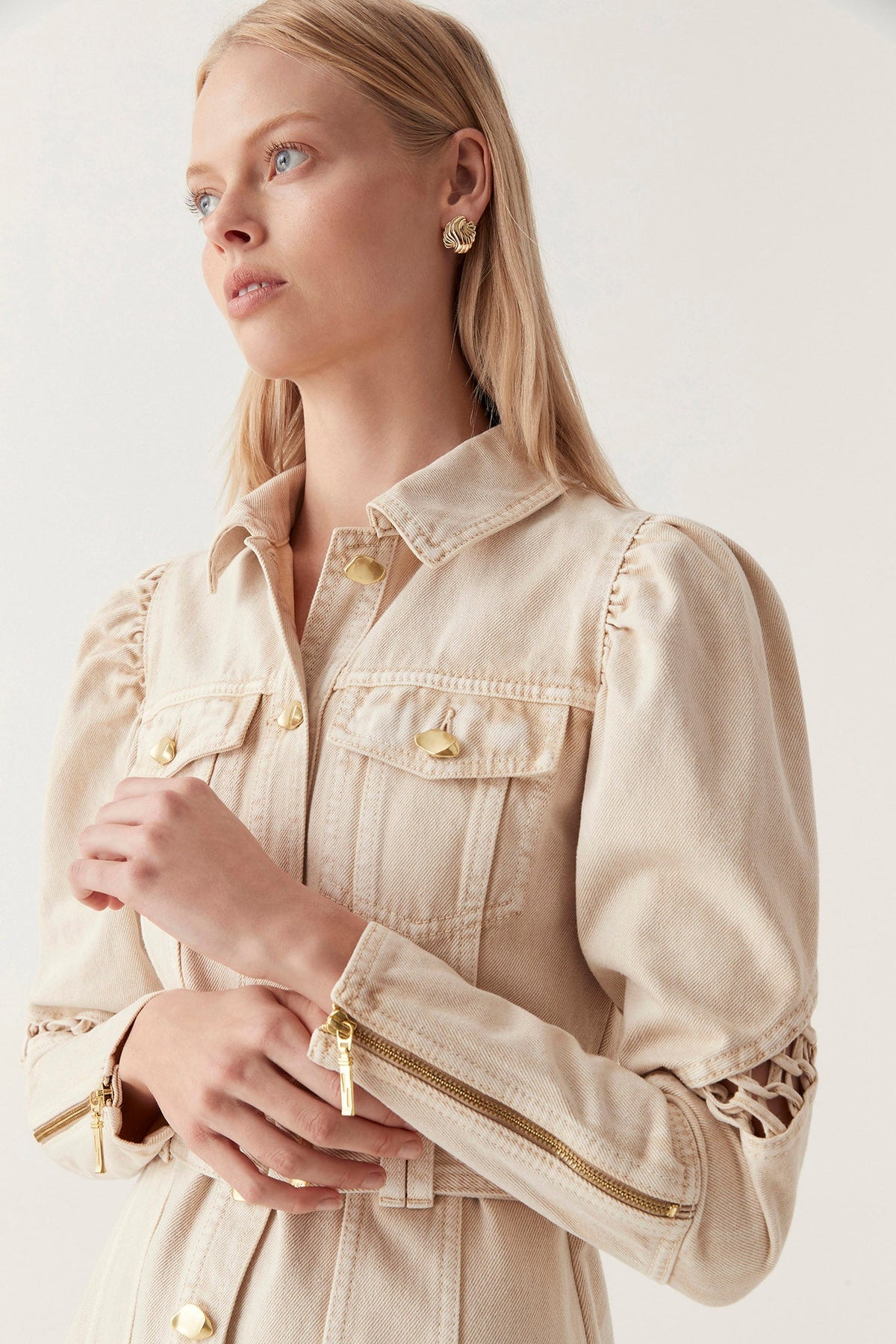 Women Effie Braided Denim Mini Dress | Aje