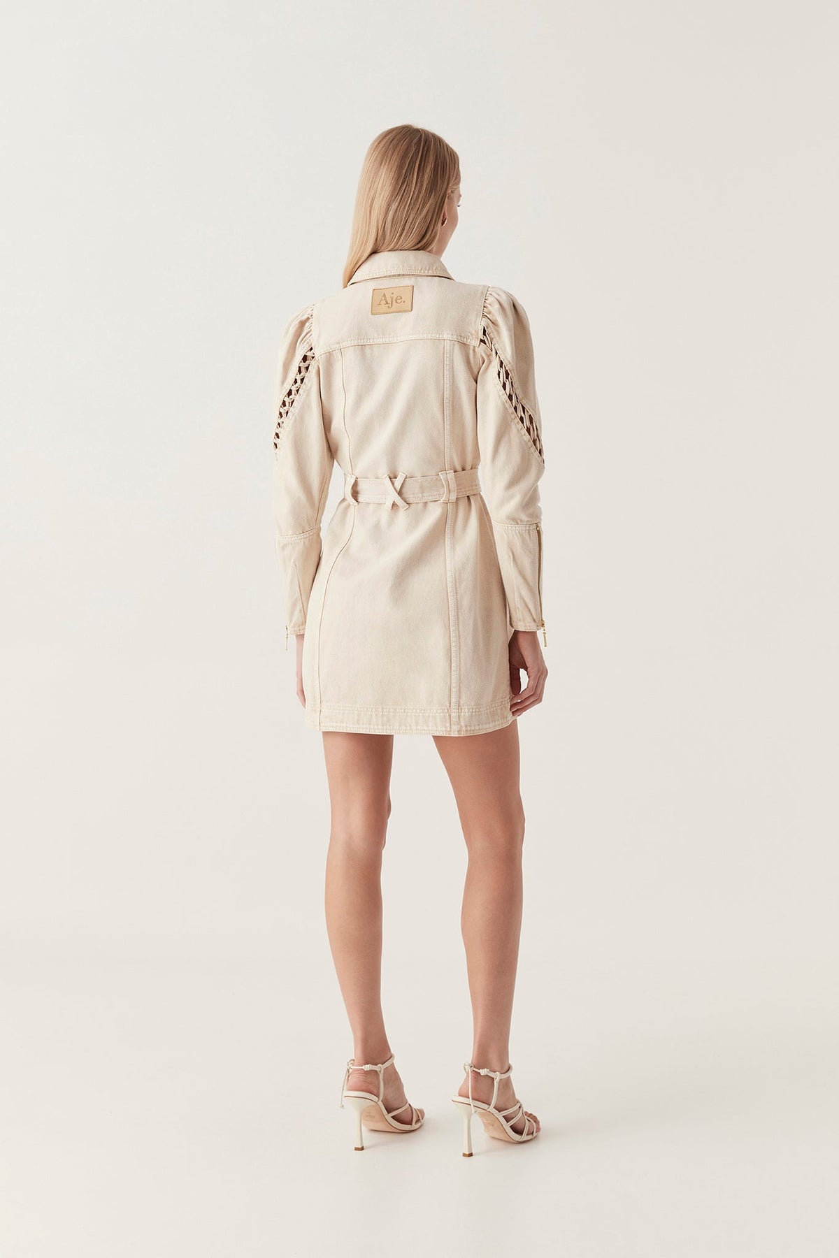 Women Effie Braided Denim Mini Dress | Aje