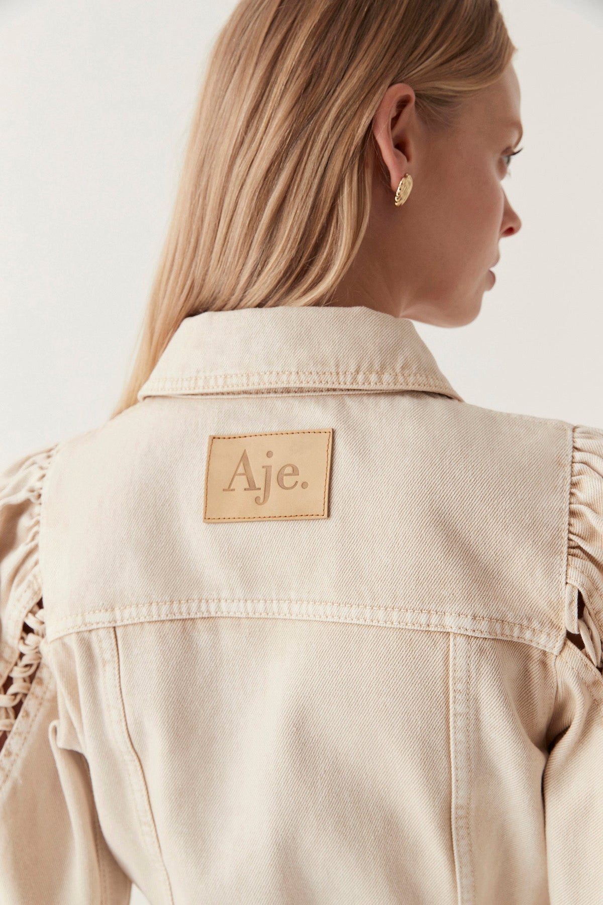 Women Effie Braided Denim Mini Dress | Aje
