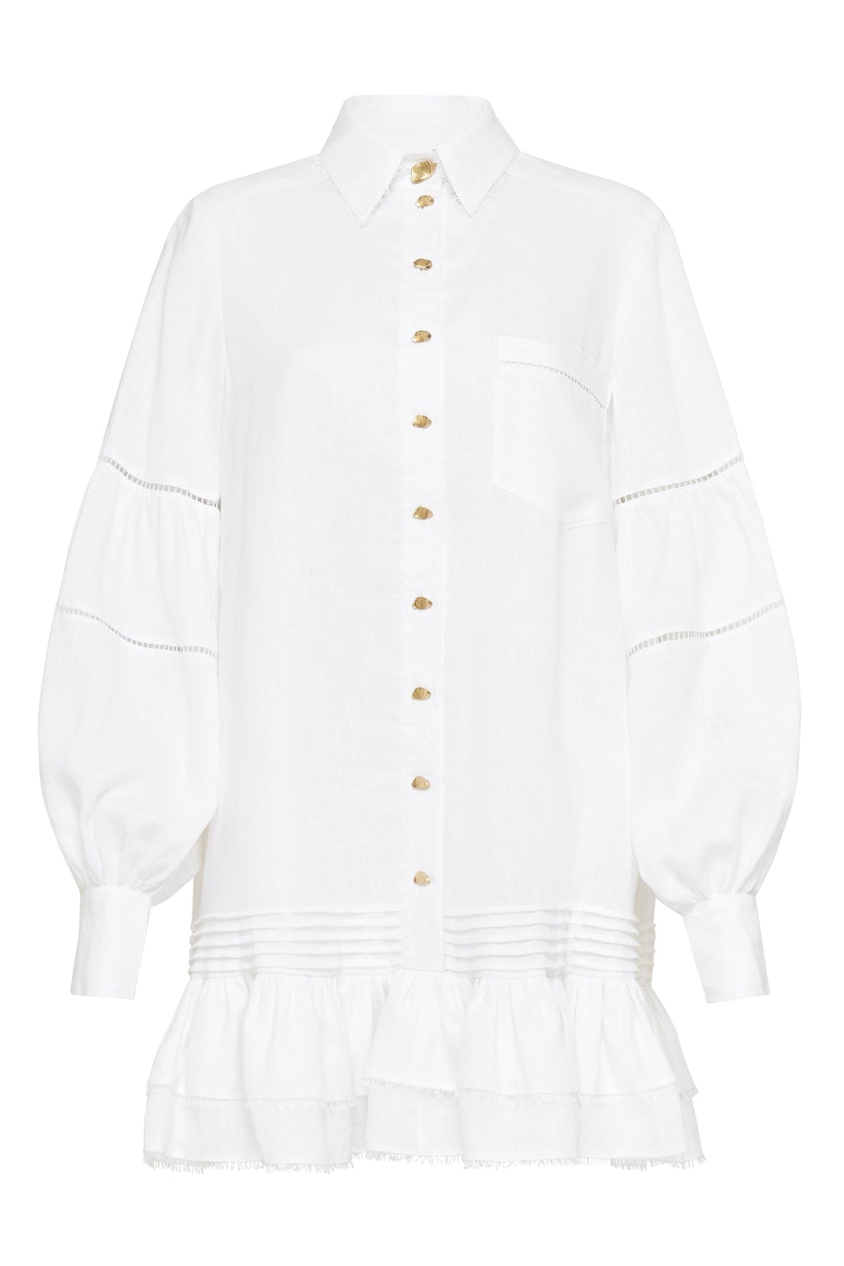 Women Lotus Shirt Mini Dress | Aje