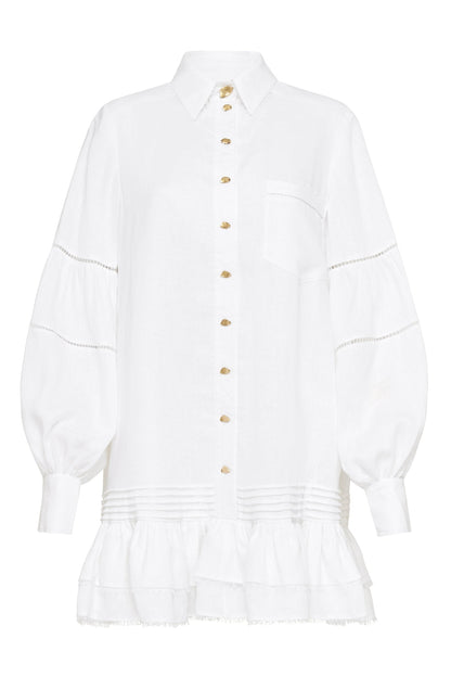 Women Lotus Shirt Mini Dress | Aje