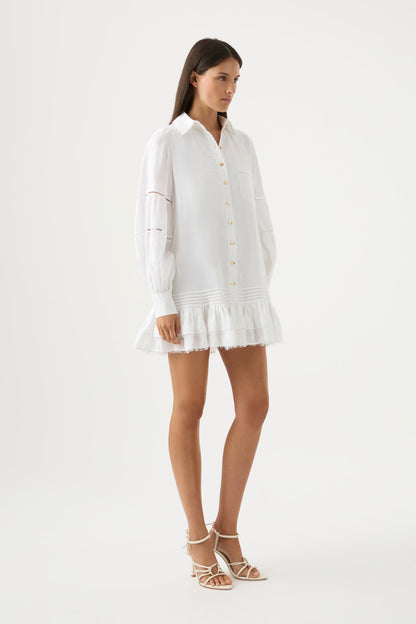 Women Lotus Shirt Mini Dress | Aje