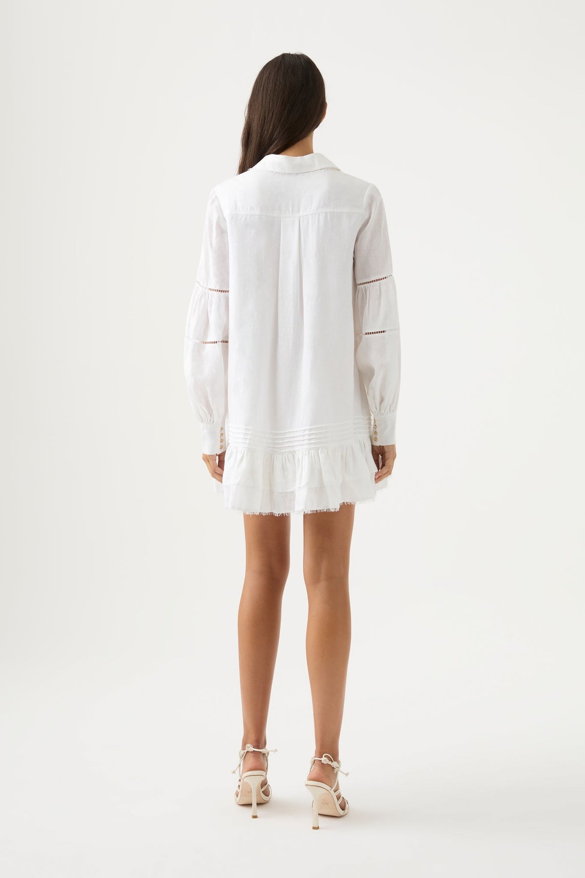 Women Lotus Shirt Mini Dress | Aje
