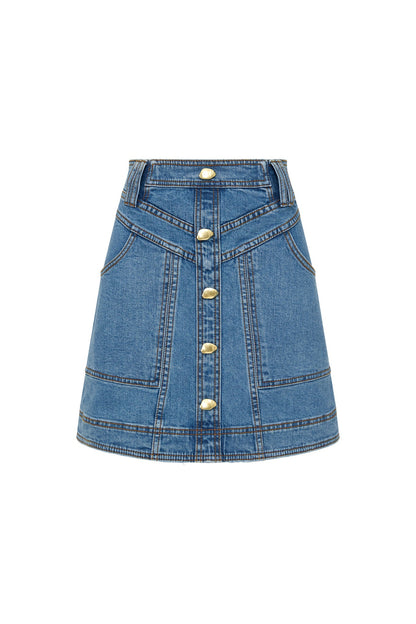 Women Belmond Denim Mini Skirt | Aje