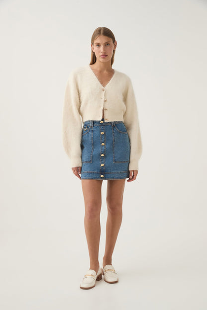 Women Belmond Denim Mini Skirt | Aje
