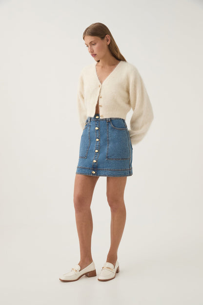 Women Belmond Denim Mini Skirt | Aje