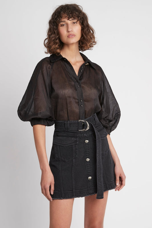 Women Arlow Denim Mini Skirt | Aje