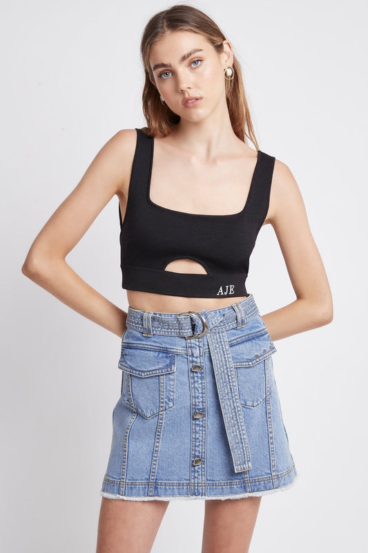 Women Arlow Denim Mini Skirt | Aje