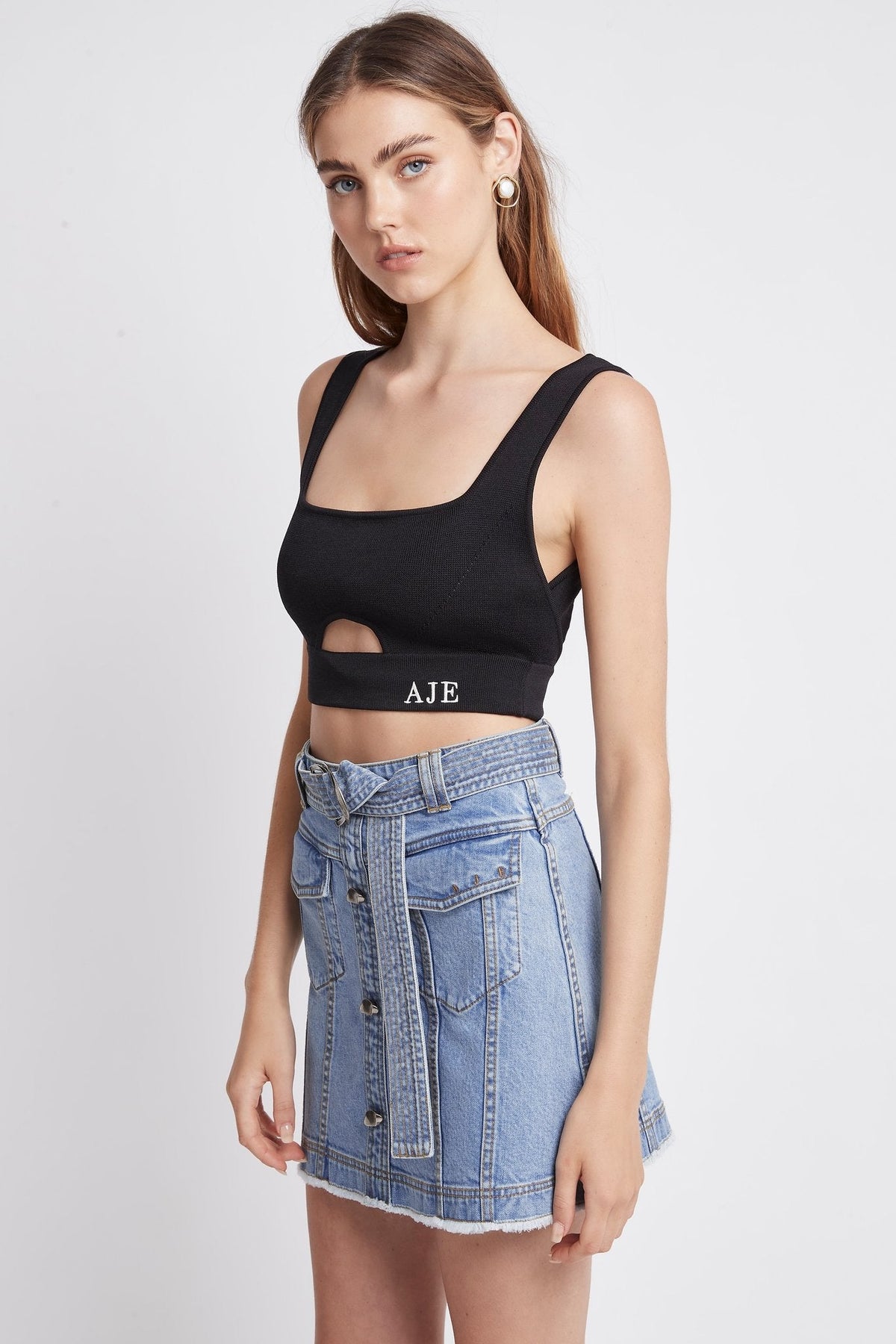 Women Arlow Denim Mini Skirt | Aje