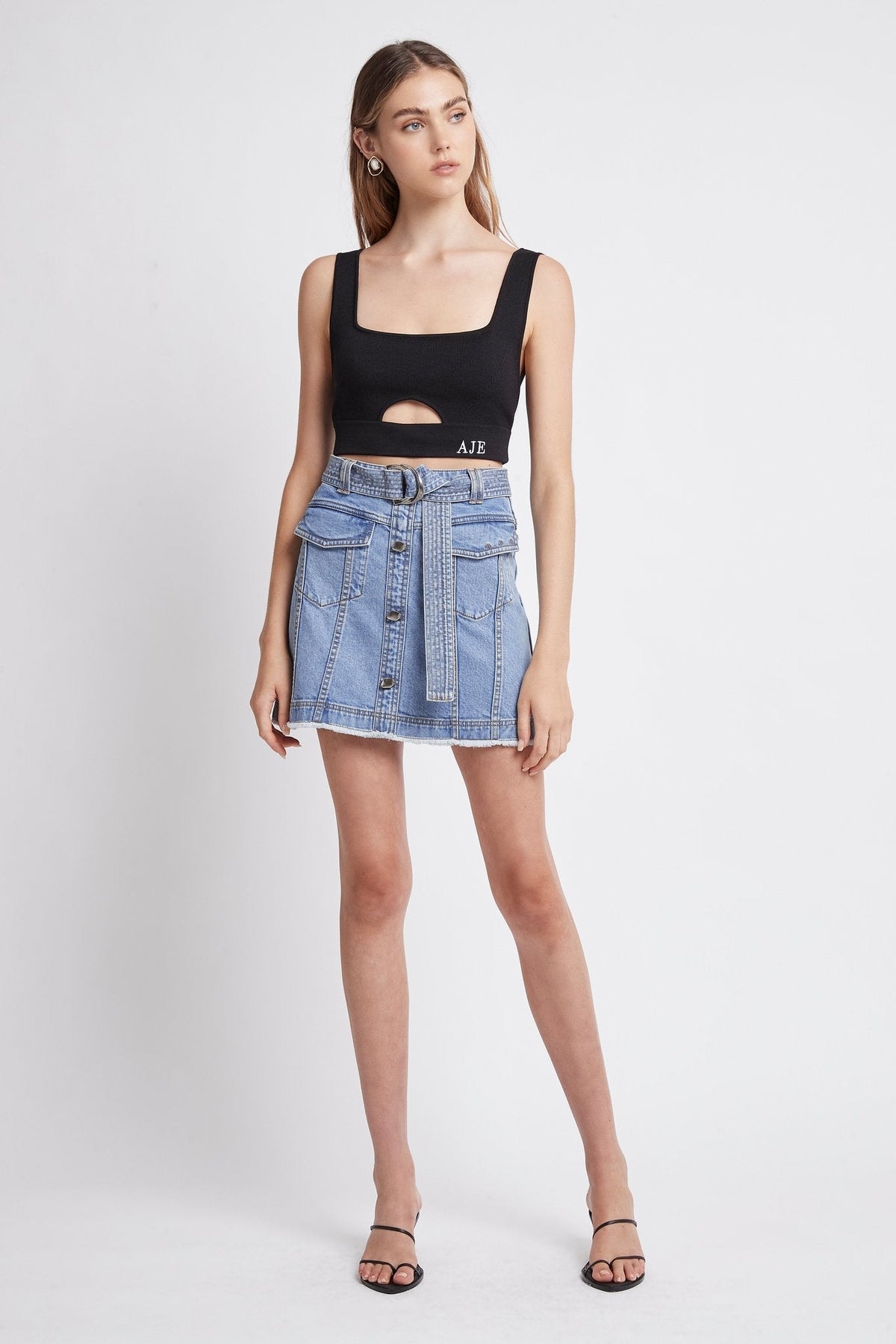 Women Arlow Denim Mini Skirt | Aje