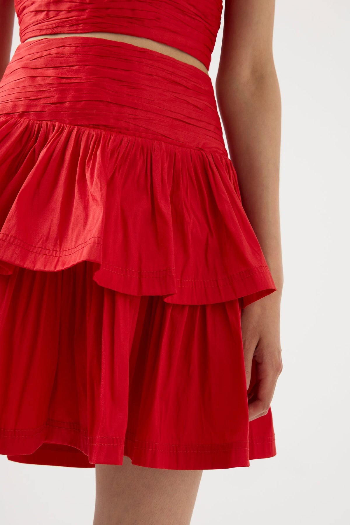Women Rhythmic Tiered Frill Skirt | Aje
