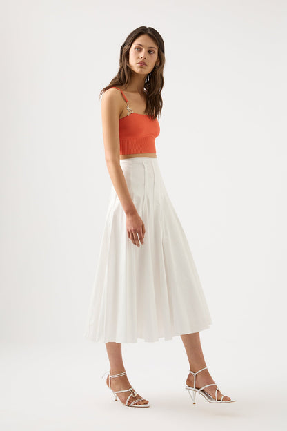Women Meadow Panelled Midi Skirt | Aje