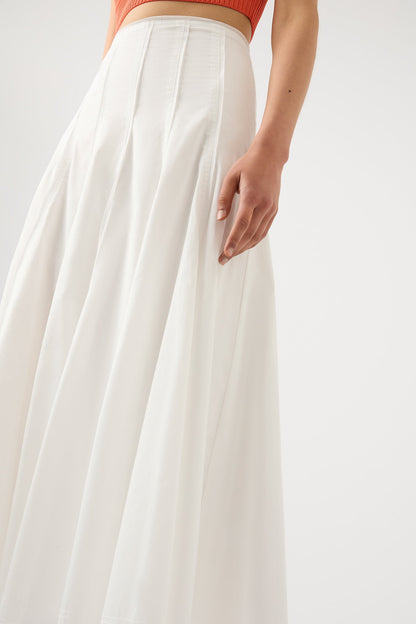 Women Meadow Panelled Midi Skirt | Aje