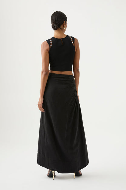 Women Mika Draped Split Midi Skirt | Aje