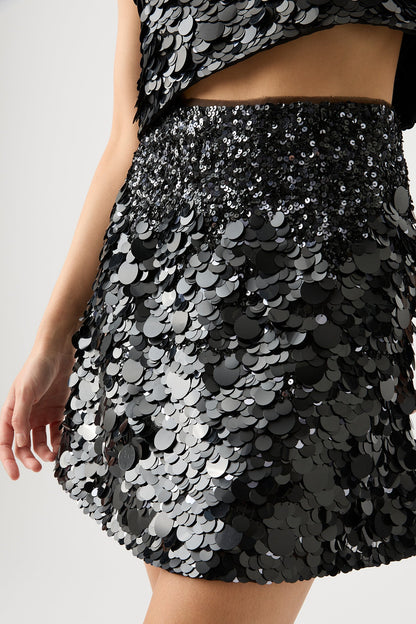 Women Cherie Sequin Mini Skirt | Aje