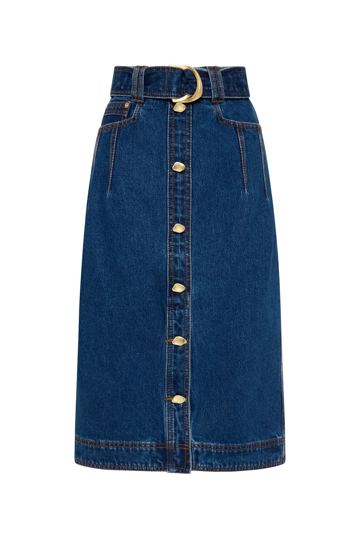 Women Colorado Denim Midi Skirt | Aje