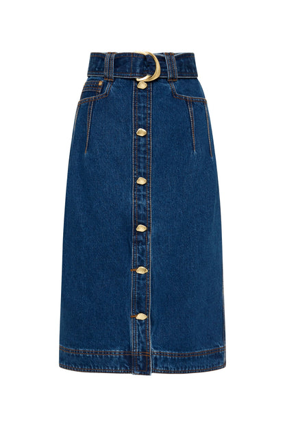 Women Colorado Denim Midi Skirt | Aje
