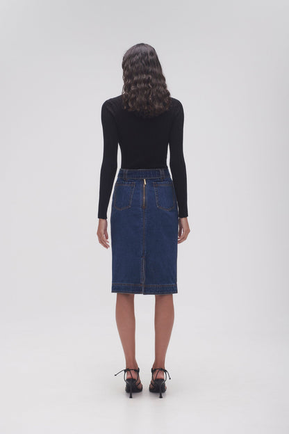 Women Colorado Denim Midi Skirt | Aje