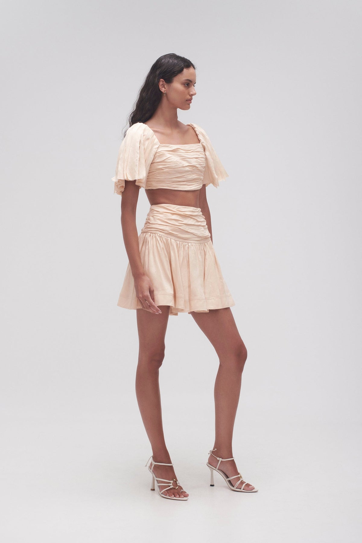 Women Cari Ruched Waist Mini Skirt | Aje