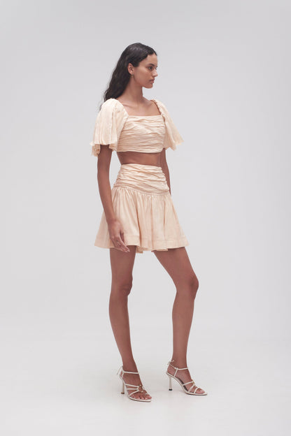 Women Cari Ruched Waist Mini Skirt | Aje