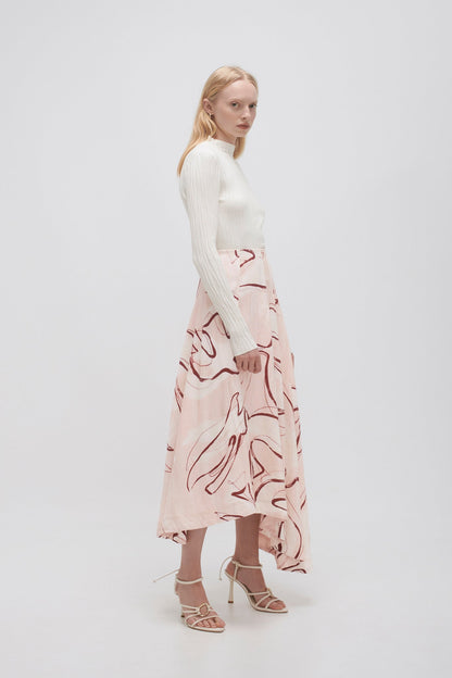 Women Jeanne Dipped Midi Skirt | Aje