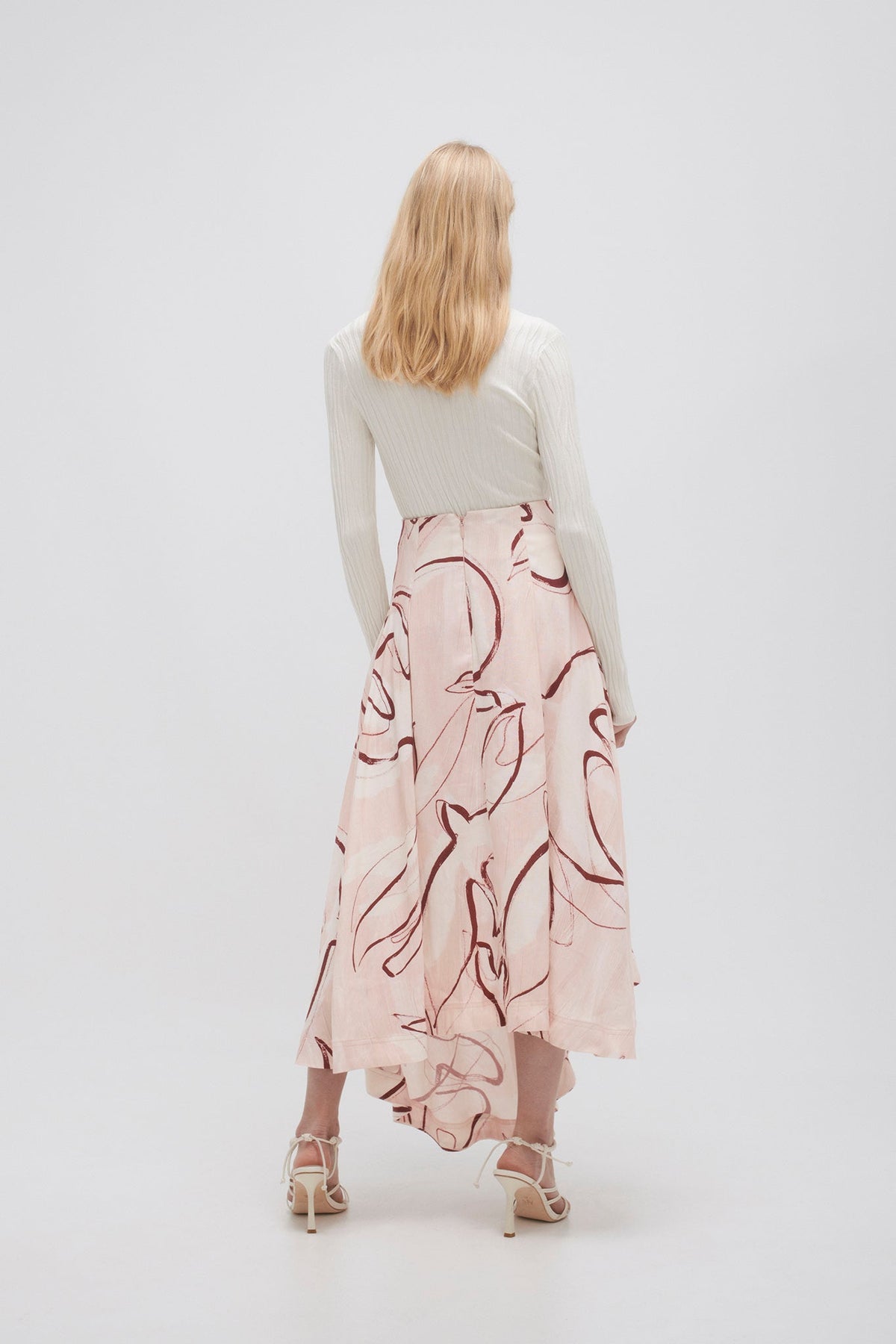 Women Jeanne Dipped Midi Skirt | Aje