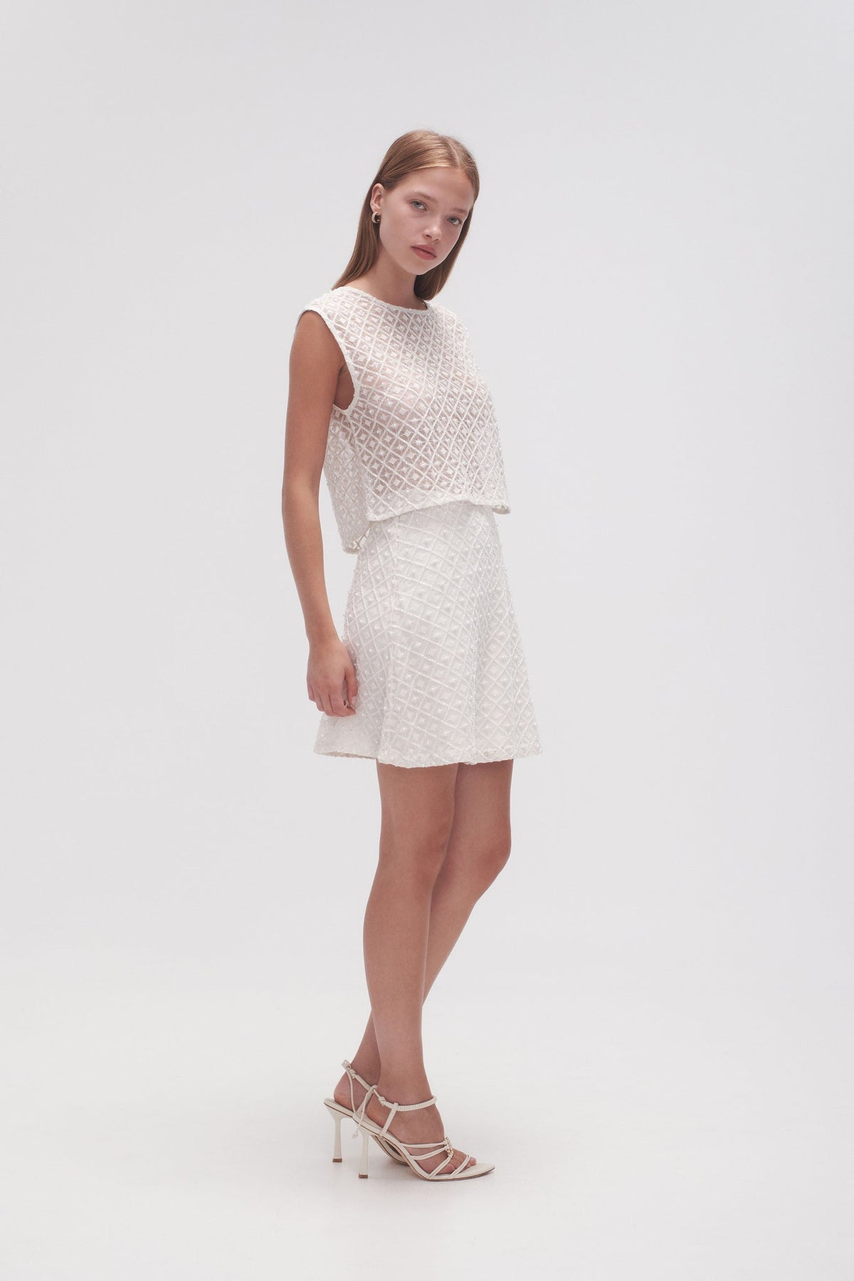 Women Freya Diamond Pearl Mini Skirt | Aje