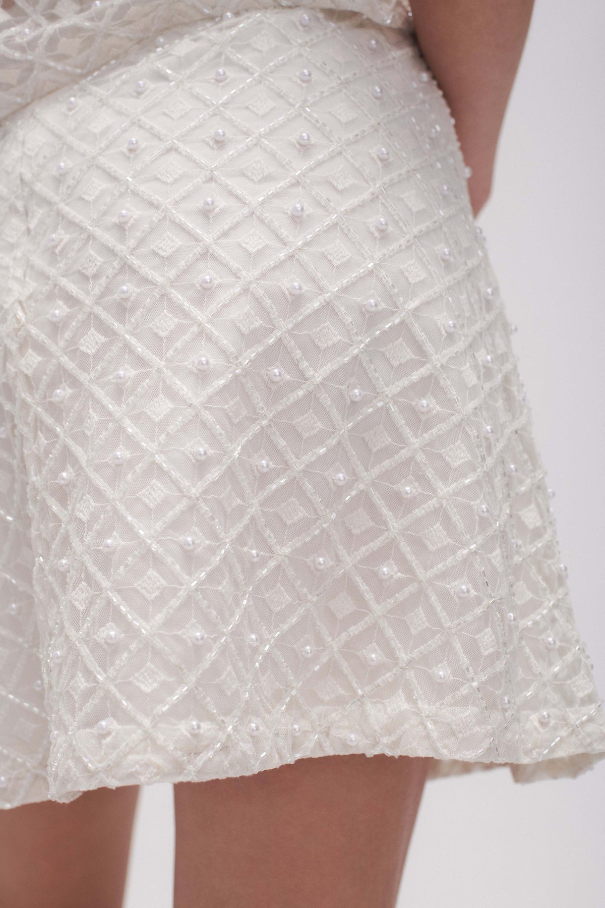 Women Freya Diamond Pearl Mini Skirt | Aje