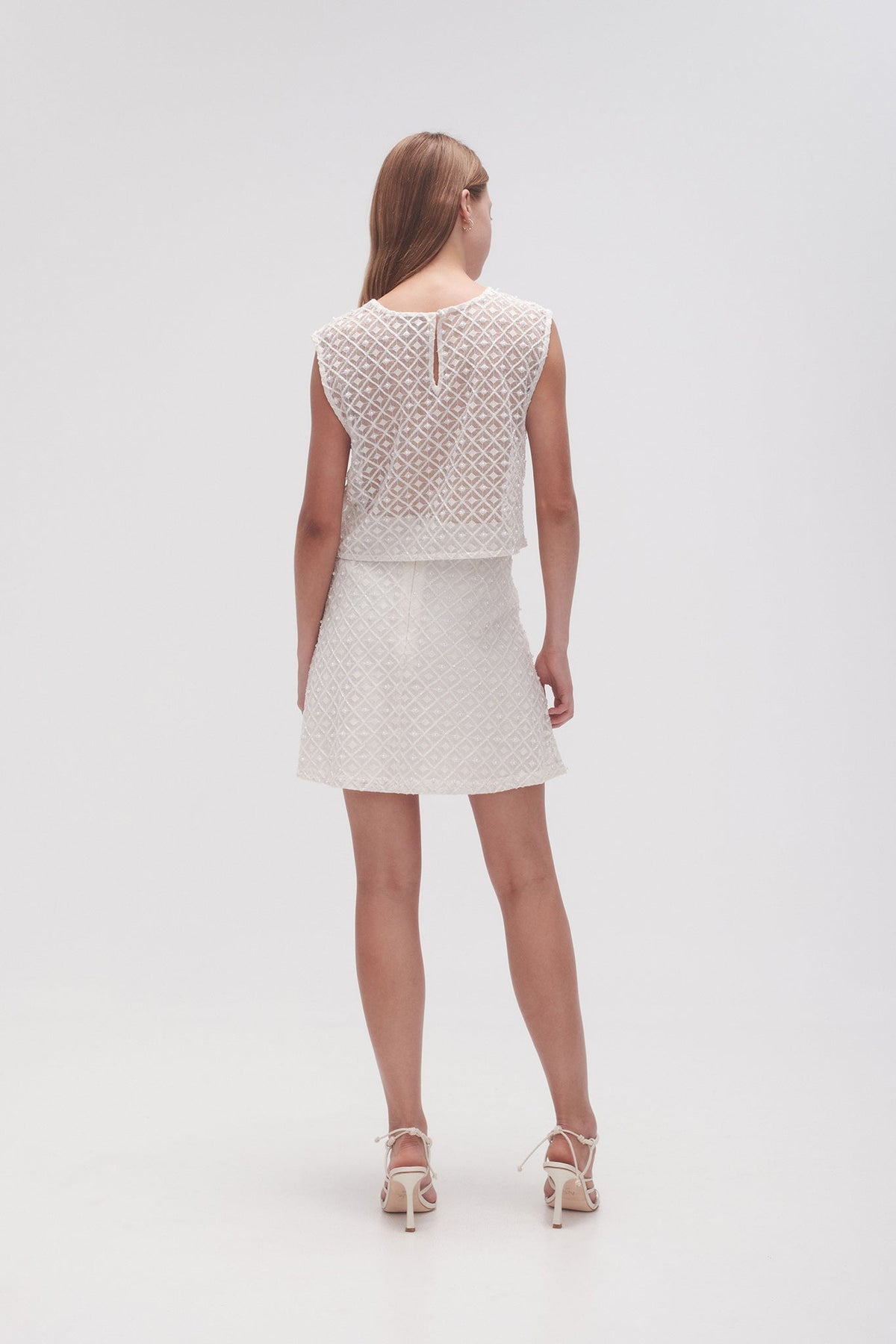 Women Freya Diamond Pearl Mini Skirt | Aje
