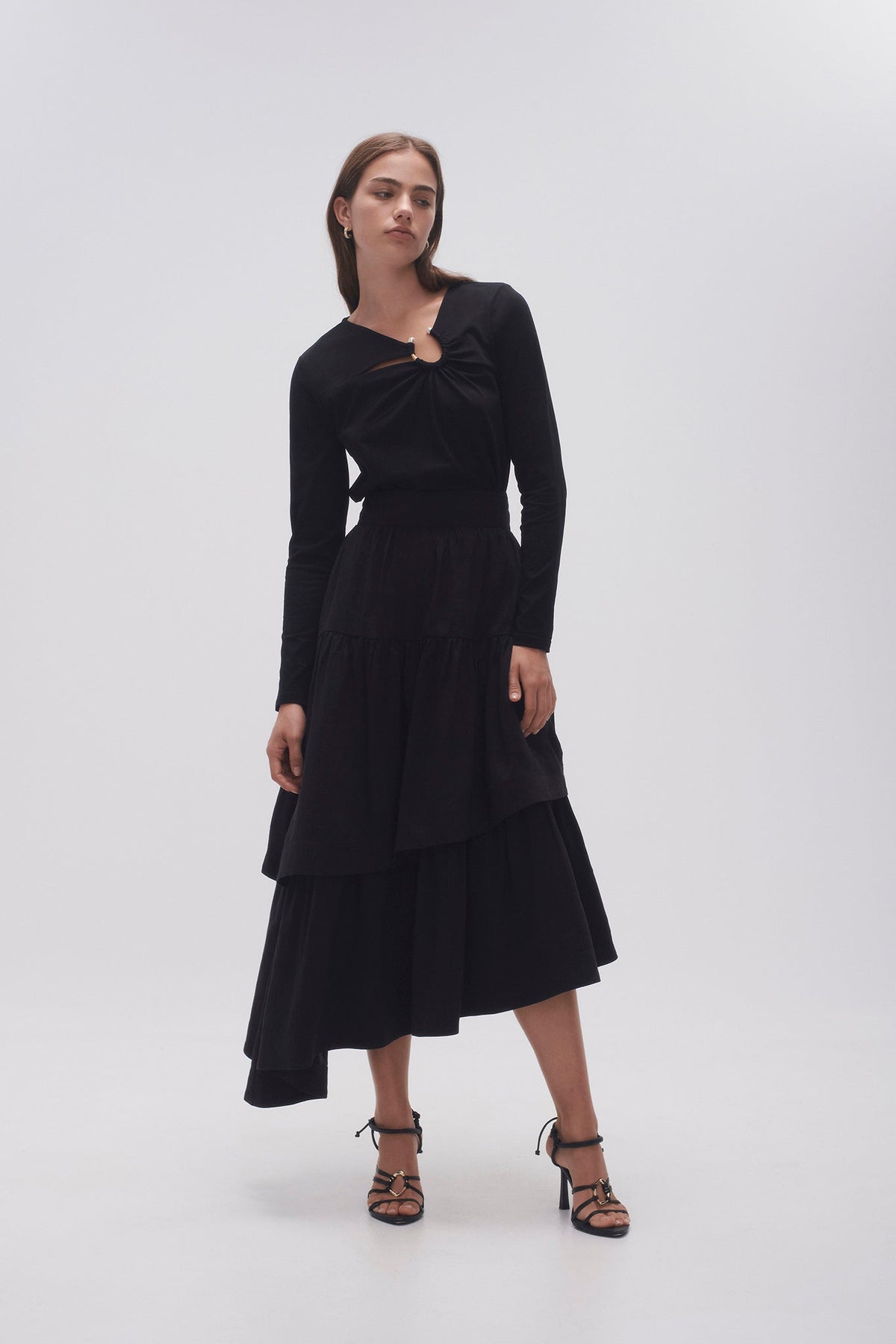 Women Interlace Midi Skirt | Aje