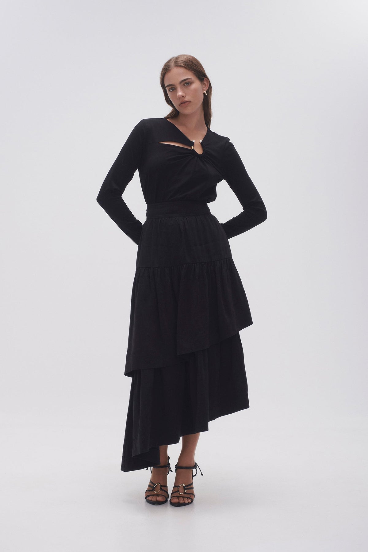 Women Interlace Midi Skirt | Aje