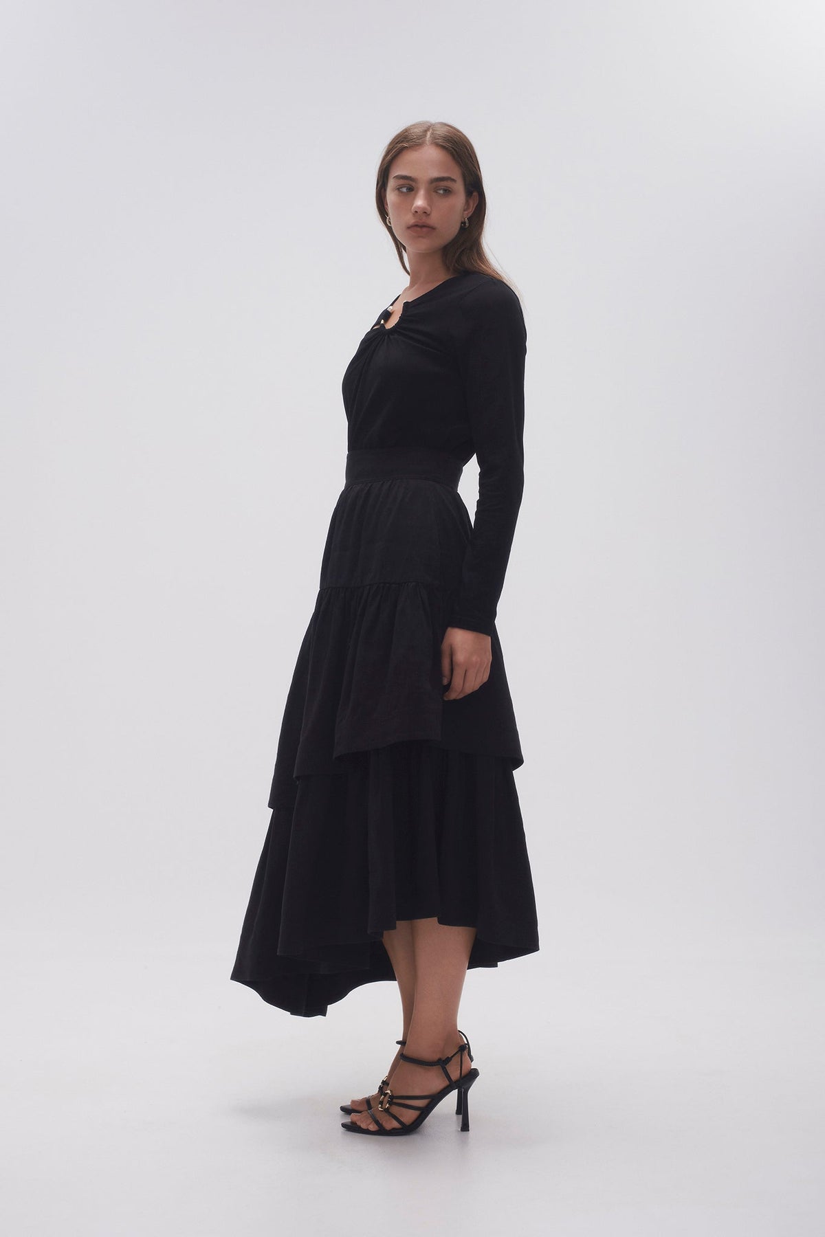 Women Interlace Midi Skirt | Aje