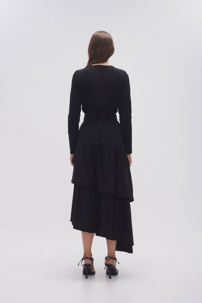 Women Interlace Midi Skirt | Aje