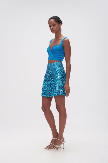 Women Cherie Sequin Mini Skirt | Aje