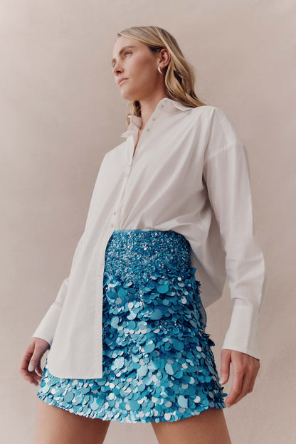 Women Cherie Sequin Mini Skirt | Aje