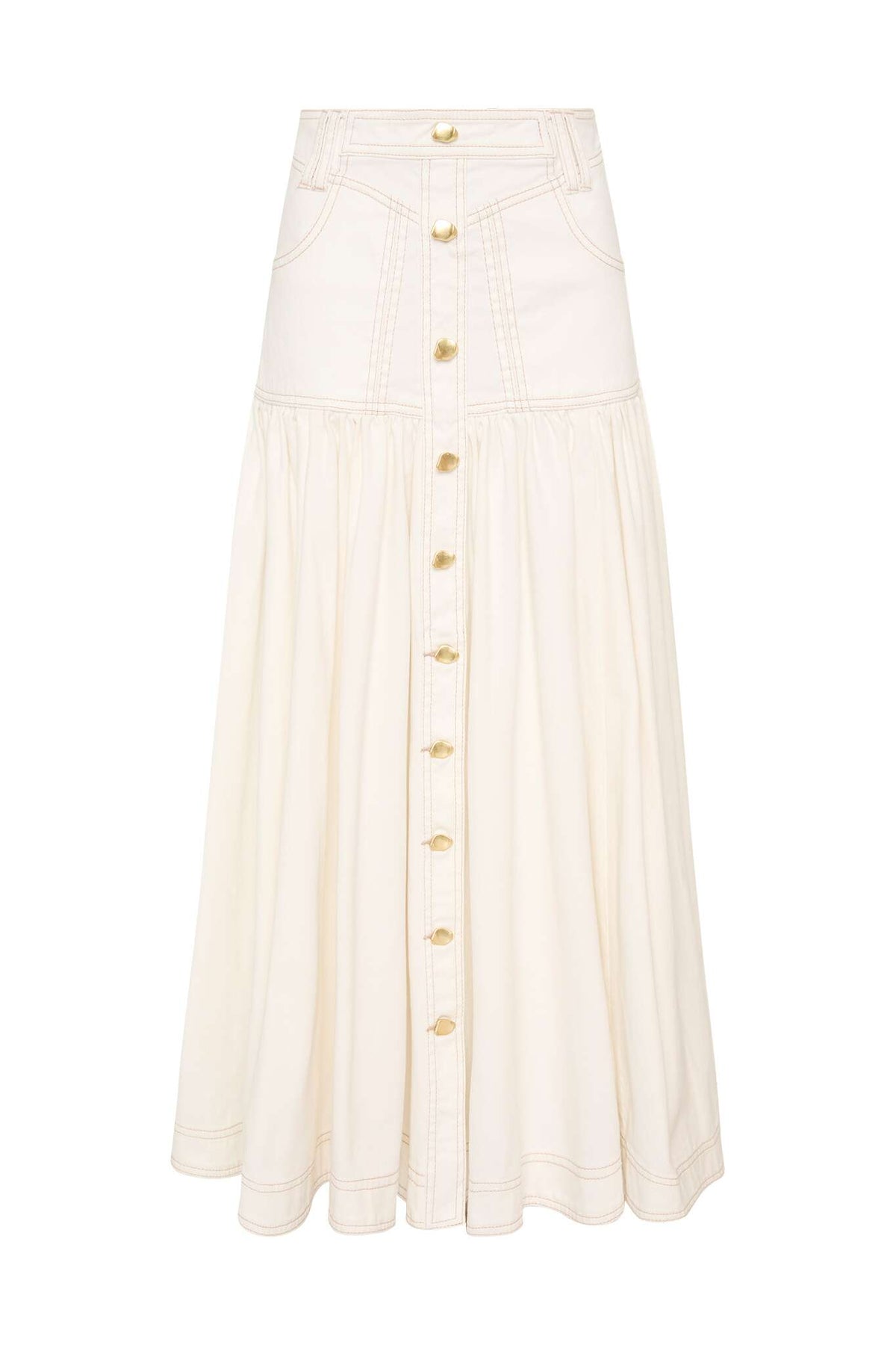 Women Belmond Denim Midi Skirt | Aje