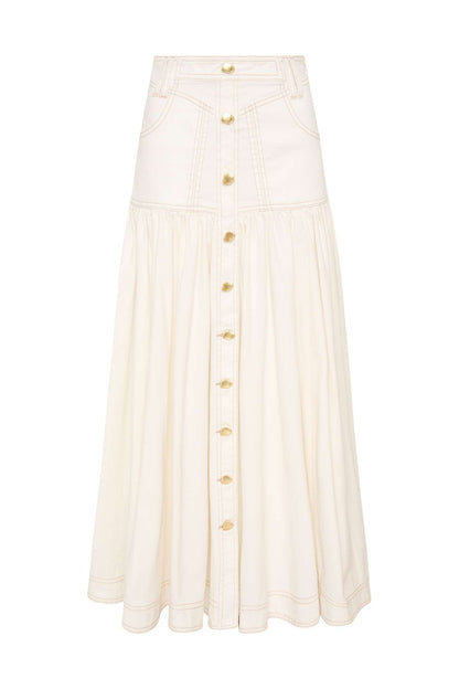 Women Belmond Denim Midi Skirt | Aje