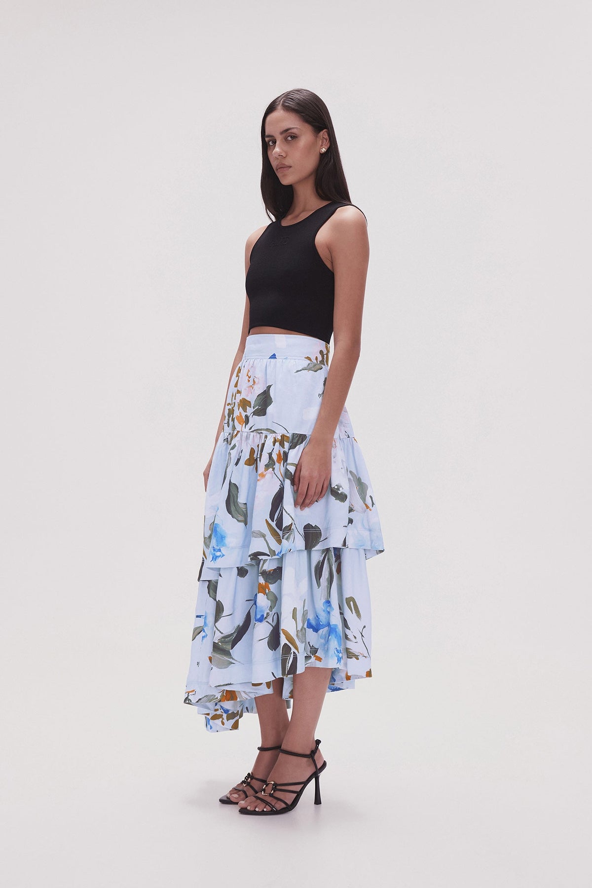 Women Interlace Midi Skirt | Aje