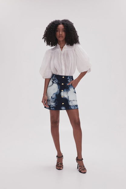 Women Enigma Denim Mini Skirt | Aje