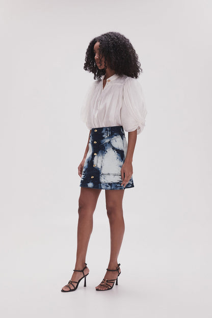 Women Enigma Denim Mini Skirt | Aje