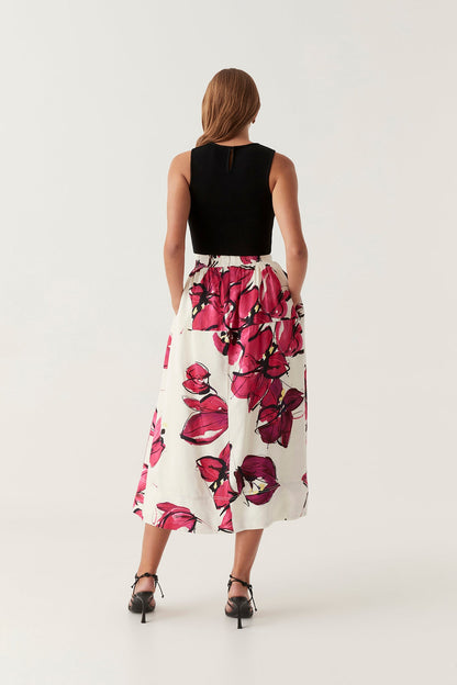 Women Lottie Gathered Midi Skirt | Aje