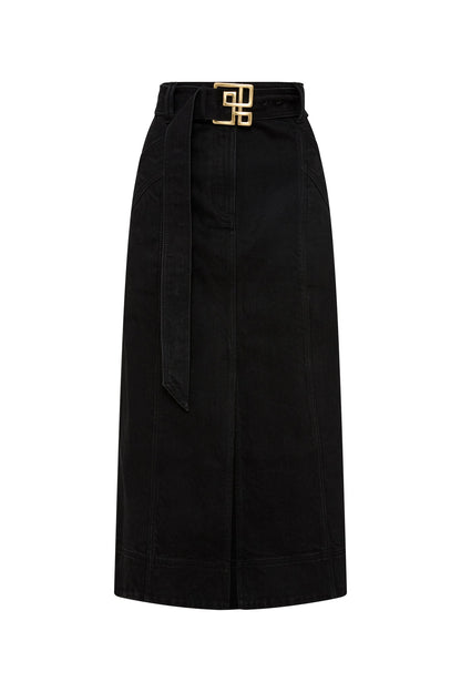 Women Lola Denim Midi Skirt | Aje