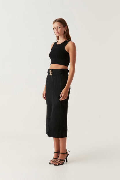 Women Lola Denim Midi Skirt | Aje