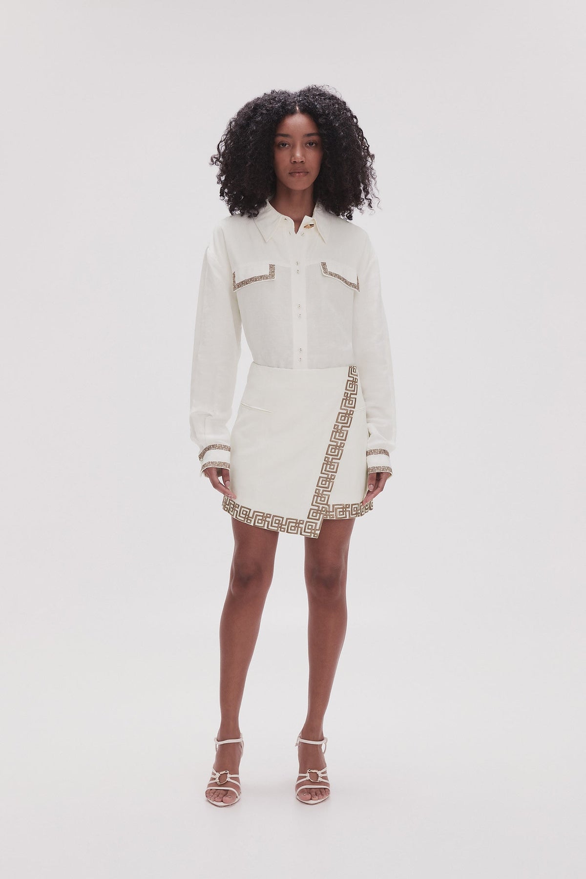 Women Voyager Embroidered Mini Skirt | Aje