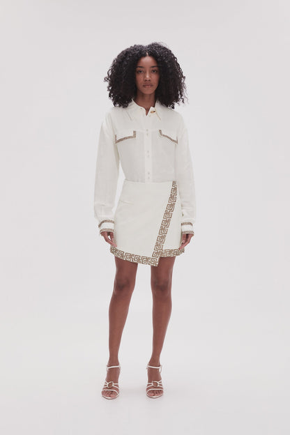 Women Voyager Embroidered Mini Skirt | Aje