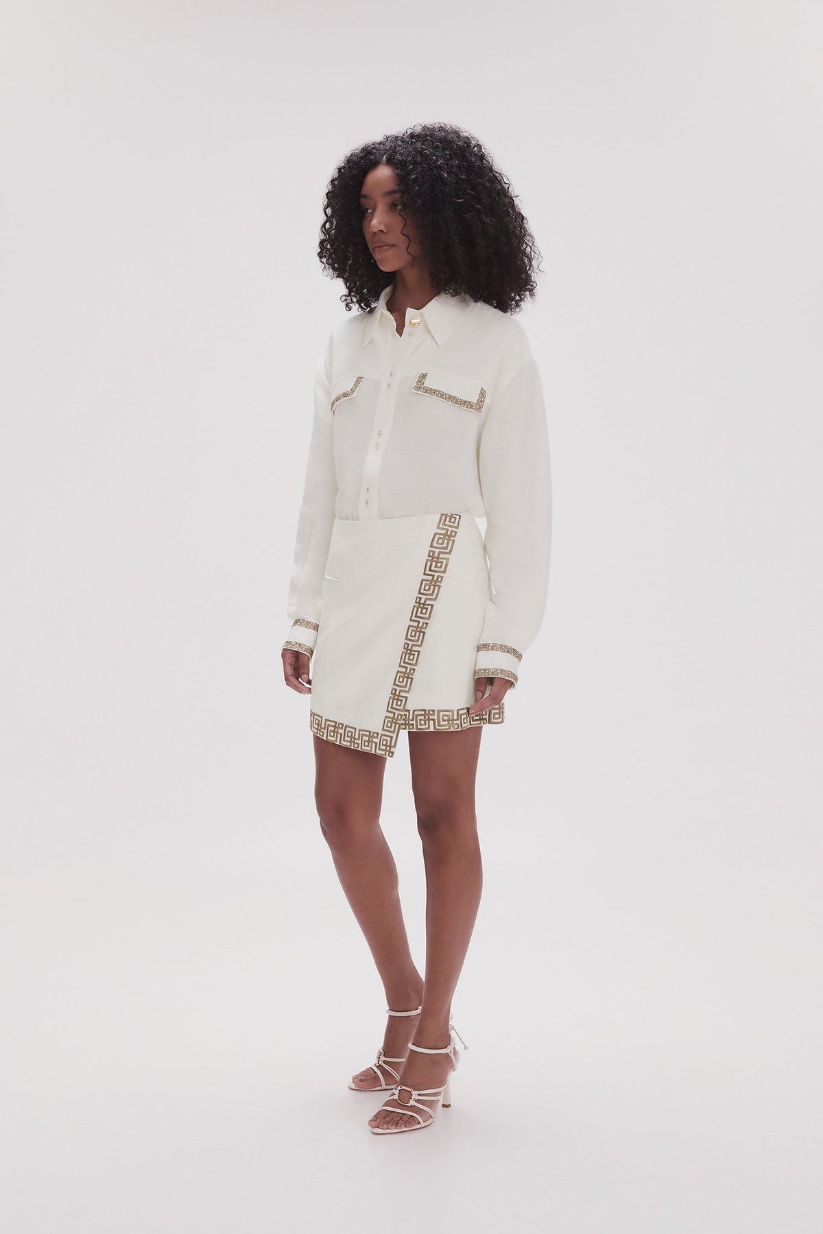 Women Voyager Embroidered Mini Skirt | Aje