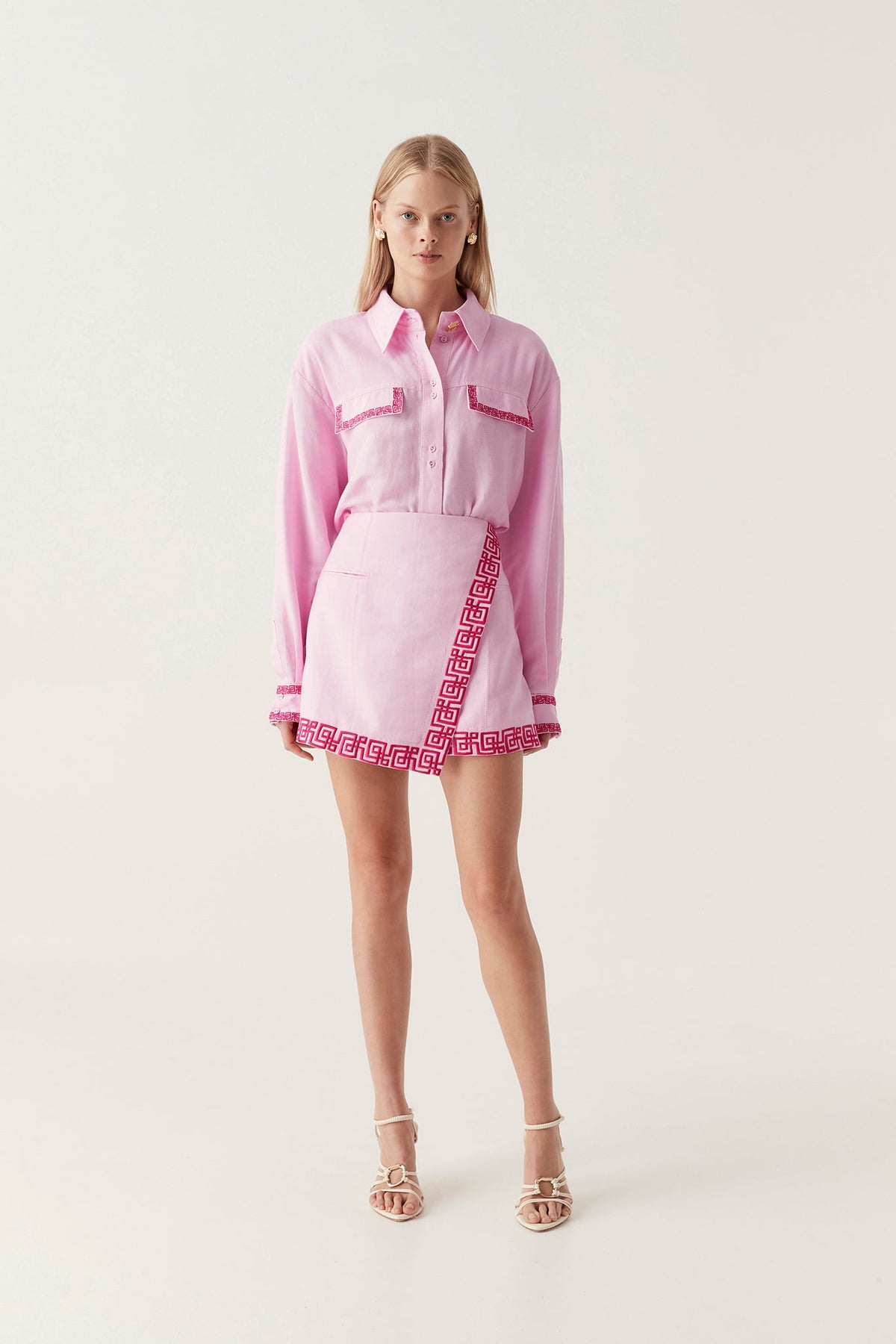 Women Voyager Embroidered Mini Skirt | Aje